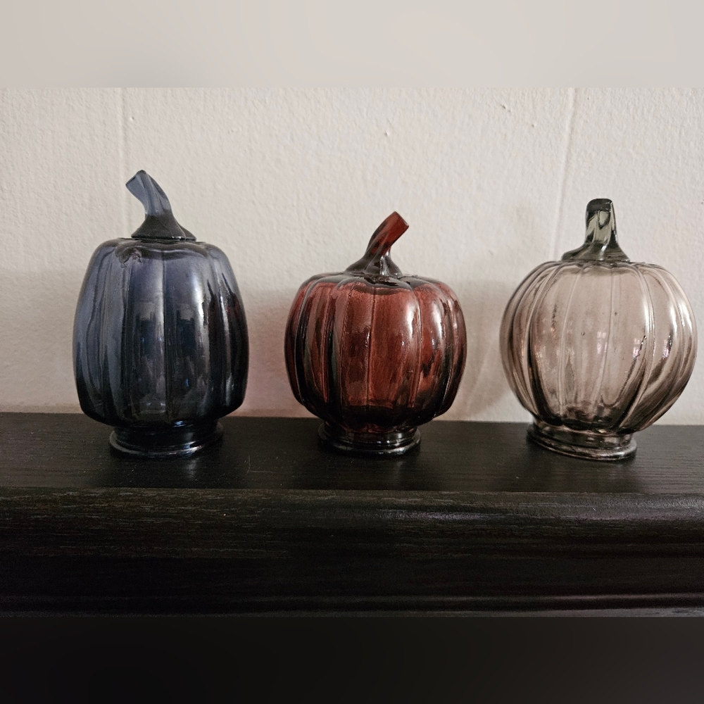 Little Glass Pumpkins
